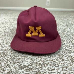 Vintage Minnesota Golden Gophers Hat Cap Snap Back Mens One Size NCAA Football